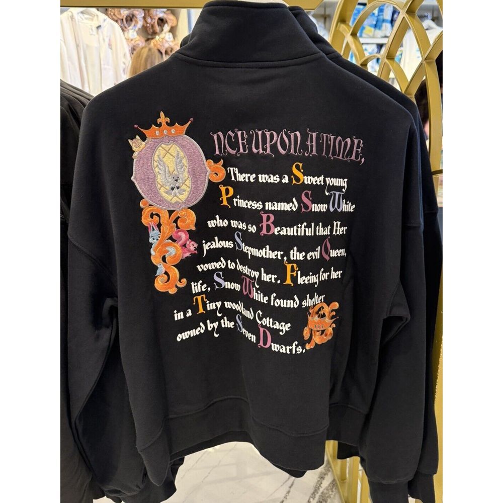 2025 Disney Parks Snow White Queen Sweatshirt 3/4 Zip large Embroidered…